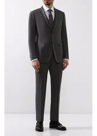 Костюм-тройка из смеси шерсти и шелка Ermenegildo Zegna