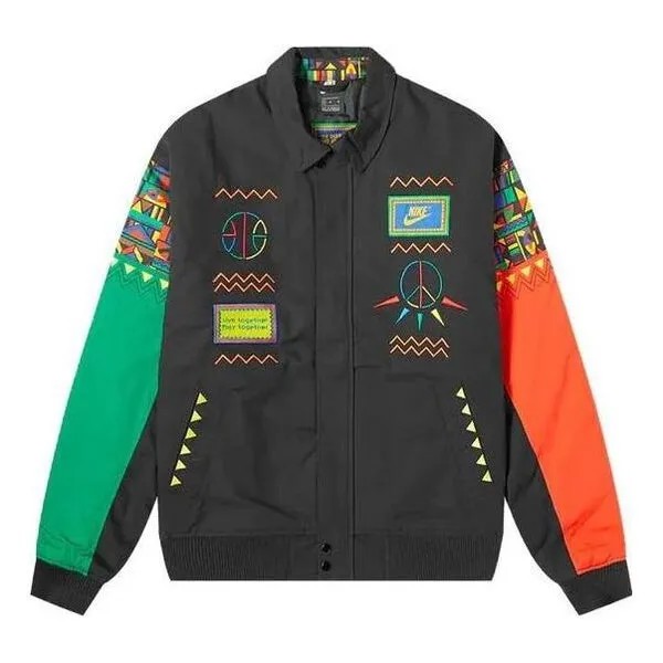Куртка спортивная одежда переиздание тканая куртка spike lee urban jungle Nike, черный