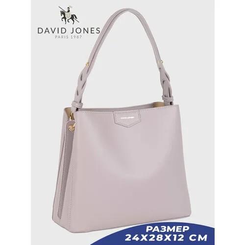 Сумка тоут DAVID JONES, фиолетовый