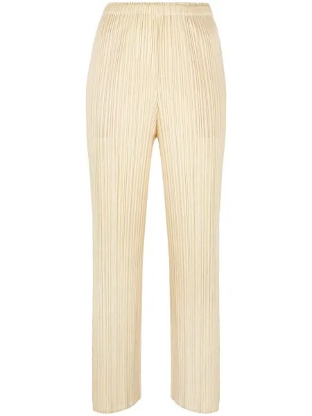 Pleats Please Issey Miyake укороченные плиссированные брюки