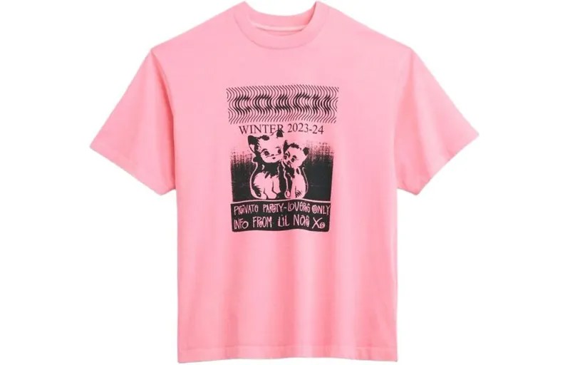Футболка унисекс розовая Coach, розовый