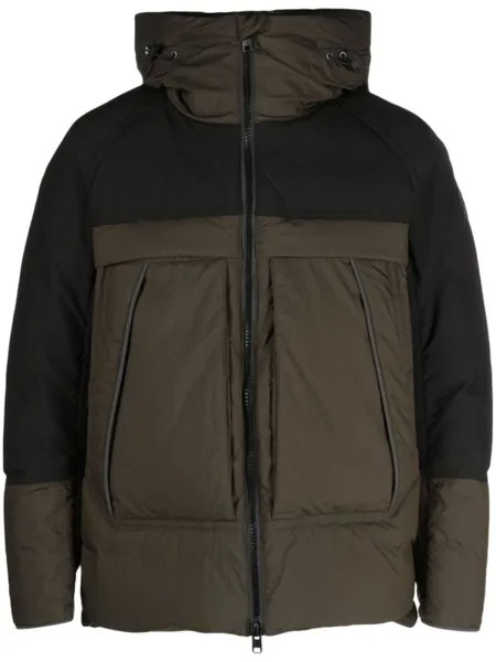 Woolrich пуховик с капюшоном, зеленый