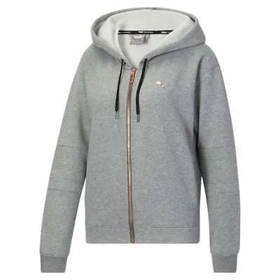 Puma Train Moto Fleece Full Zip Hoodie Womens Размер XS Пальто Куртки Верхняя одежда 5