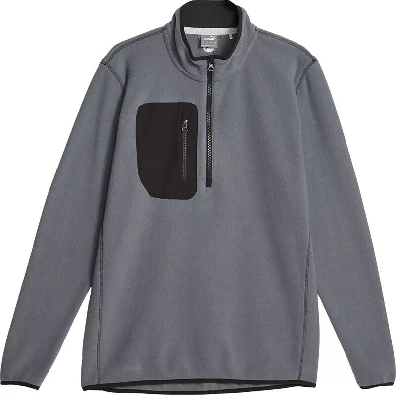 Мужской флисовый пуловер Puma на молнии 1/4