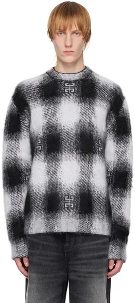 Черно-белый свитер в клетку 4G Givenchy