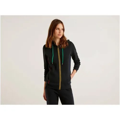Худи на молнии United Colors of Benetton для женщин 22A_3J68E5232_902_XS