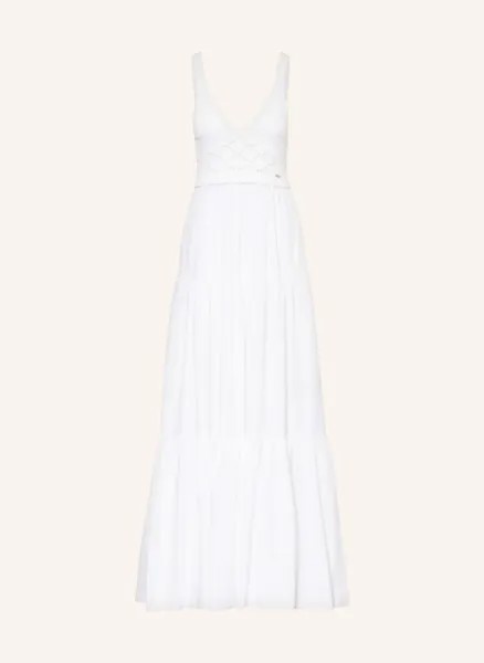 Платье из разных материалов Liu Jo, белый