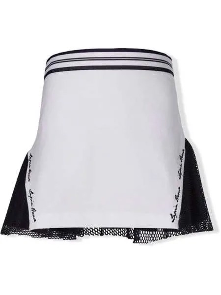 Lapin House mesh-panelled skirt