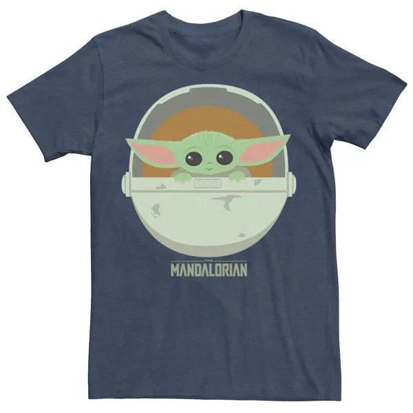 Мужская футболка с портретом The Mandalorian The Child Bassinet Star Wars