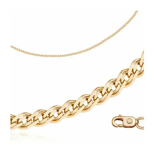 Золотой браслет Бронницкий ювелир 585 пробы, плетение нонна , алмазная грань 1,15 гр ширина 2 мм