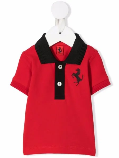 Ferrari Kids рубашка поло с логотипом