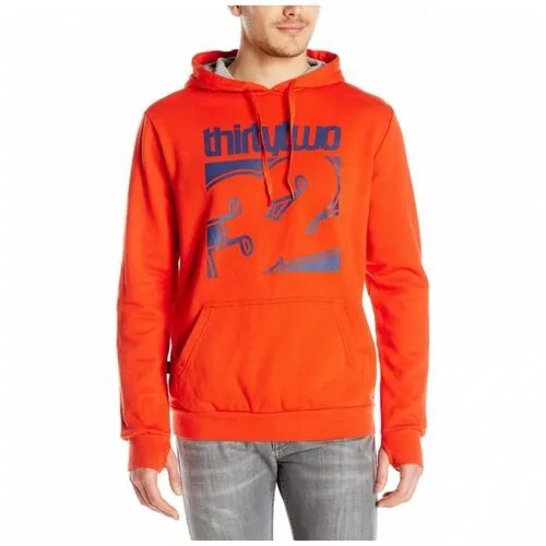 Толстовка сноубордическая, горнолыжная мужская Thirty Two meld fleece tangerine, размер L