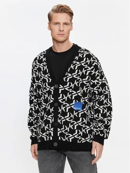 Кардиган стандартного кроя Karl Lagerfeld, черный
