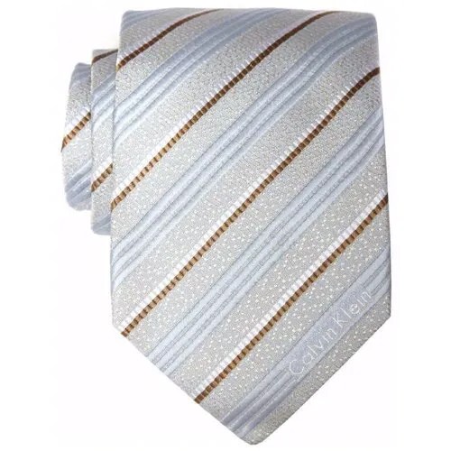 Светлый галстук в полоску Calvin Klein 10167