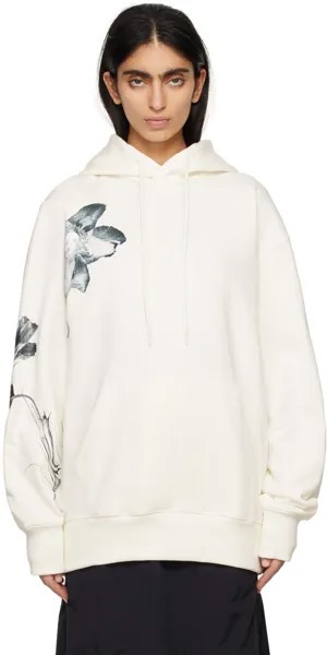 Кремового цвета худи с графическим рисунком Y-3, цвет Off white