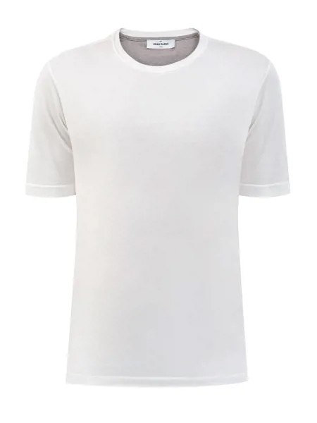 Базовая белая футболка из гладкого хлопка джерси