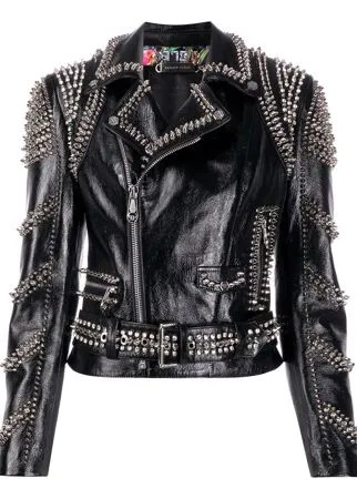 Philipp Plein байкерская куртка Perfecto с заклепками