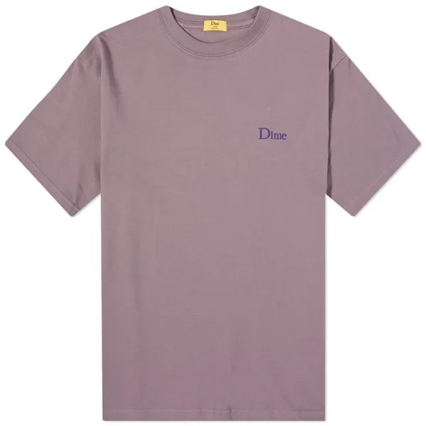 Футболка Dime Classic Small Logo, цвет Plum Grey