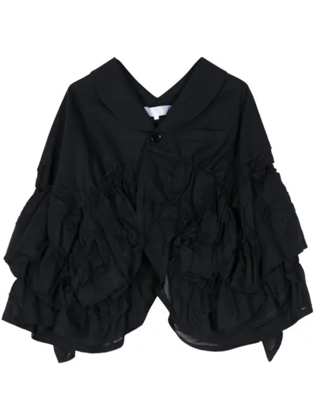 Comme des Garçons TAO куртка с оборками, синий