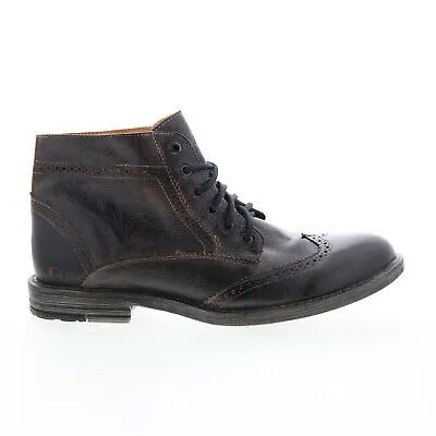 Мужские серые кожаные ботинки чукка на шнуровке Bed Stu Fearless F414028 9