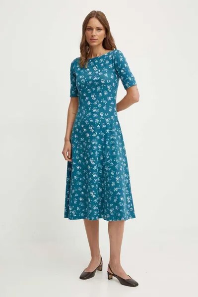 Платье Lauren Ralph Lauren, бирюзовый