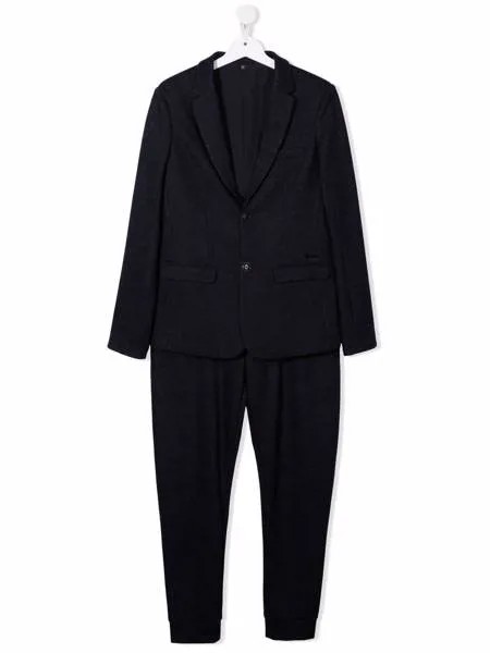 Emporio Armani Kids костюм строгого кроя с однобортным пиджаком