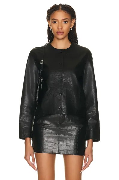 Кардиган Nour Hammour Edith, цвет Black Croco