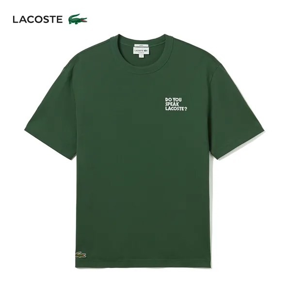Футболка Lacoste с короткими рукавами, зеленый