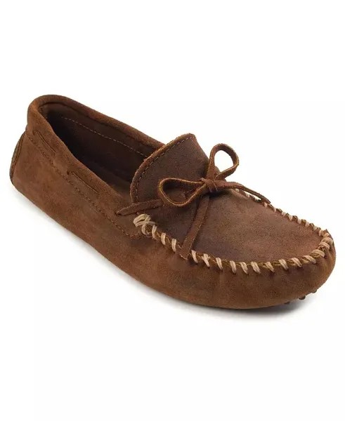 Мужские классические лоферы для водителей Minnetonka, коричневый