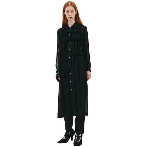 Comme des Garcons CdG Черное платье с рюшами 3