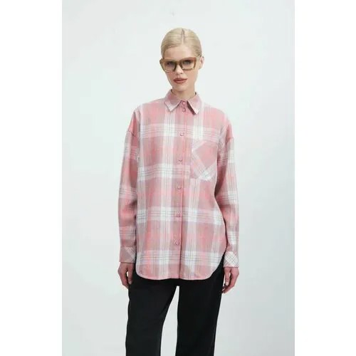 Рубашка TOPTOP, размер S, розовый