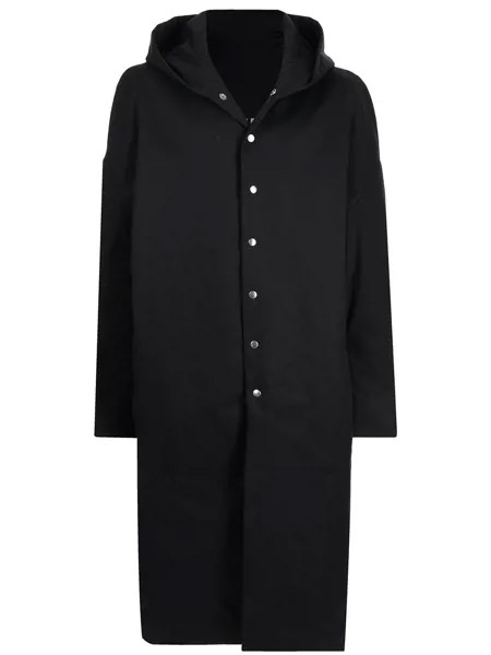 Rick Owens hooded button-down coat