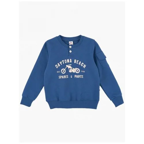 Свитшот для мальчиков Mini Maxi, модель 0998, цвет синий, размер 92