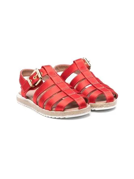 Marni Kids сандалии с эффектом металлик