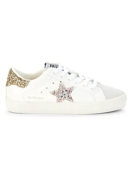 Перфорированные кроссовки Summer Star с нашивкой Vintage Havana, цвет White Grey