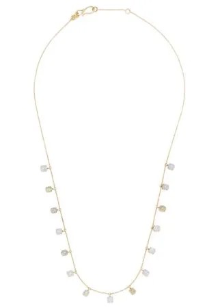White Bird колье из желтого золота с опалом