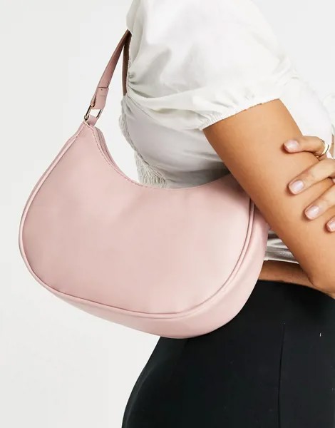 Светло-розовая сумка на плечо New Look-Розовый цвет