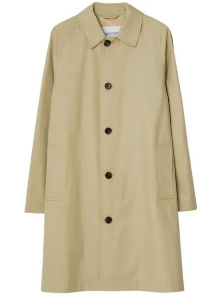 Burberry короткий плащ, нейтральный цвет