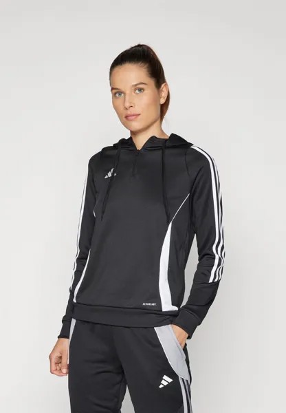 Рубашка с длинным рукавом TIRO TRAINING HOODIE adidas Performance, цвет black/white