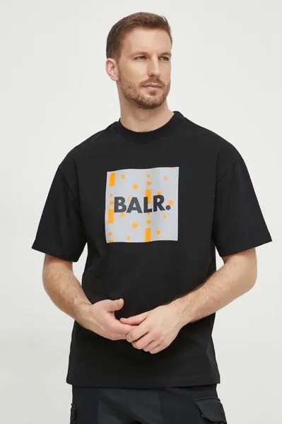 Хлопковая футболка BALR., черный