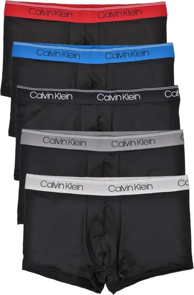 Микро-эластичные трусы с низкой посадкой (5 шт.) Calvin Klein Underwear, цвет Black Bodies/Lapis Blue/December Sky/Rouge/Lunar Rock/Black