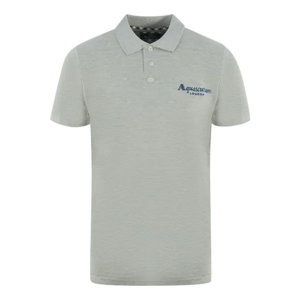 Серая рубашка-поло London 1851 Aquascutum, серый