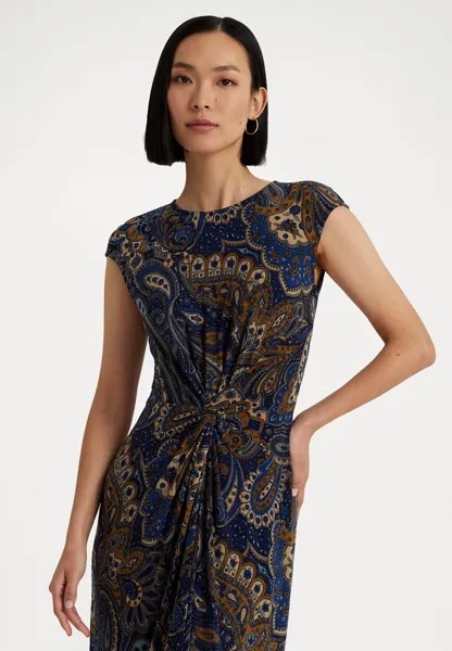 Платье из джерси Lauren Ralph Lauren BREGILLY SLEEVELESS DAY DRESS, цвет navy multi