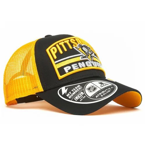 31572 Бейсболка ATRIBUTIKA & CLUB Pittsburgh Penguins №10 р.55-58 (черный-желтый)