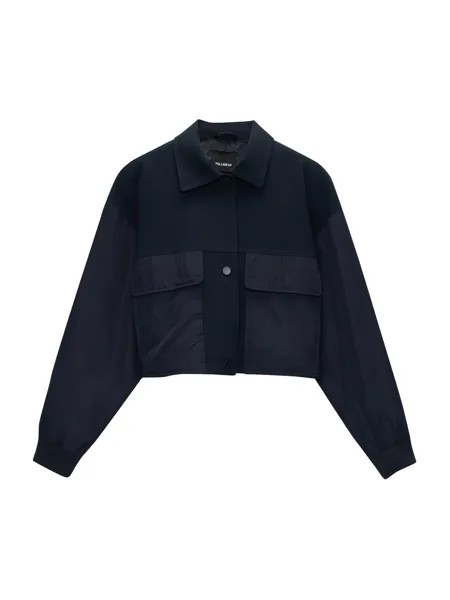 Межсезонная куртка Pull&Bear, темно-синий
