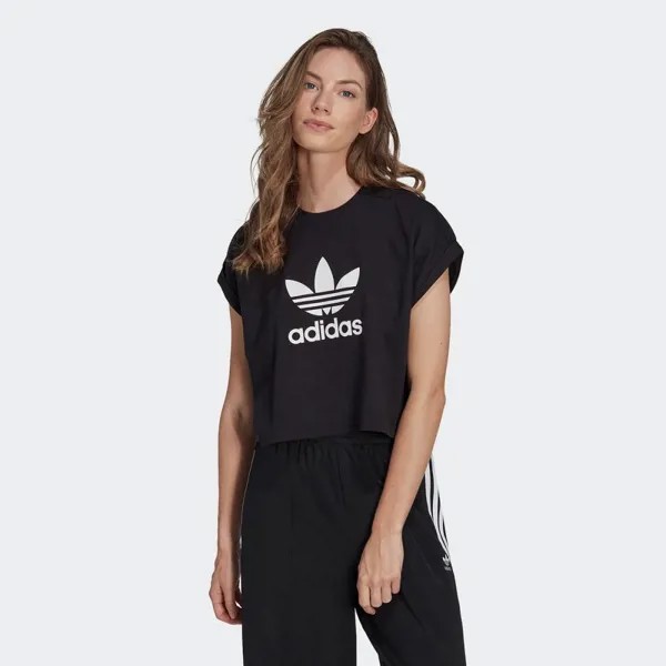 Короткая футболка Adidas IB1406-BLACK