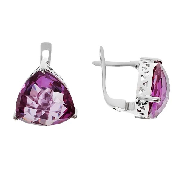 Серьги женские из серебра Balex Jewellery 2410931339, александрит