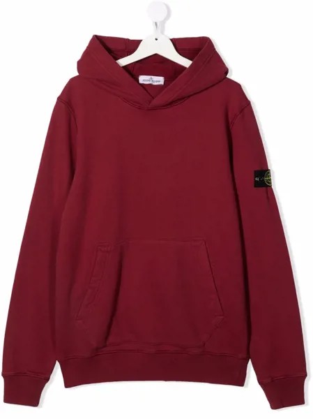 Stone Island Junior худи с нашивкой-логотипом