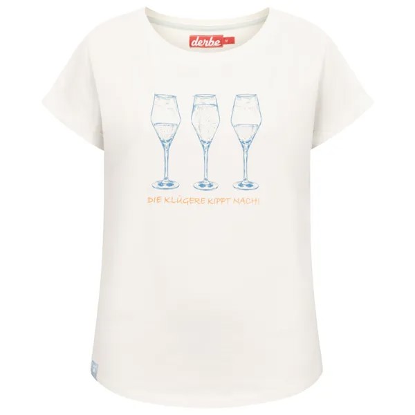 Футболка Derbe Women's S/S Die Klügere, цвет Off White