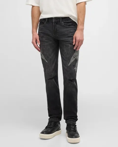 Мужские джинсы Cherub Laser Faded PRPS, цвет Black